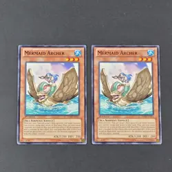 Yugioh TCG - 2x Mermaid Archer - SDRE-EN011 - 1st Ed - LP/NM - Common - 2012 - Image 2