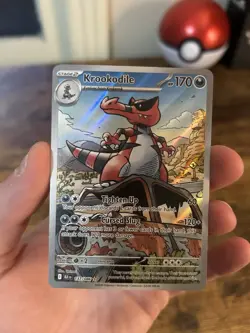 Pokemon Black Bolt Krookodile Illustration Rare Card 137/86 English - Image 1