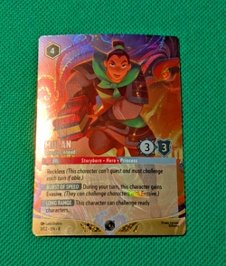 Disney Lorcana - MULAN Charging Ahead #3/C2 Promo Challenge Card - Image 1