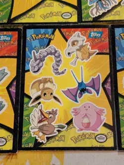 9 Cards! - Sticker/Puzzle Card- Topps Pokemon Pikachu Squirtle Venusaur Etc Blue - Image 3