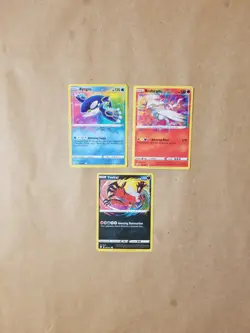 Pokemon Shining Fates Amazing Rare Kyogre Yveltal Reshiram Holo Set 3 Cards NM/M - Image 1