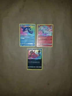 Pokemon Shining Fates Amazing Rare Kyogre Yveltal Reshiram Holo Set 3 Cards NM/M - Image 2