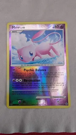 Mew 15/132 Secret Wonders 2007 Reverse Holo Rare Pokemon Card TCG NM - Image 1