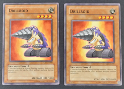 Yugioh TCG - 2x Drillroid - CRV-EN009 - Unlimited - Common - LP - Monster - 2005 - Image 1