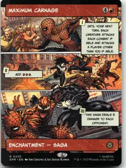 MTG: Maximum Carnage (Borderless) - Marvel's Spider-Man #225 R Normal NM - Image 1