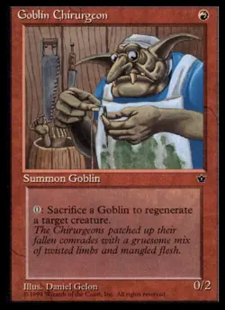 MTG - Goblin Chirurgeon (Gelon) Fallen Empires # - Lightly played - Image 1