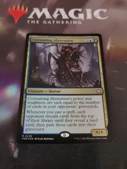 Mtg. 2x Consuming Aberration. Foil. Foundations. Pack Fresh - Image 1