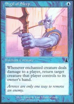 1x Sigil of Sleep Heavy Play MTG Magic - Kid Icarus - - Image 1