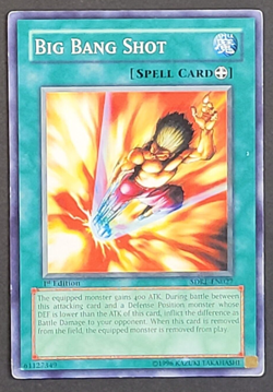 Yugioh TCG - 3x Big Bang Shot - SDRL-EN027 - LP - 1st Edition, Common Spell 2007 - Image 1