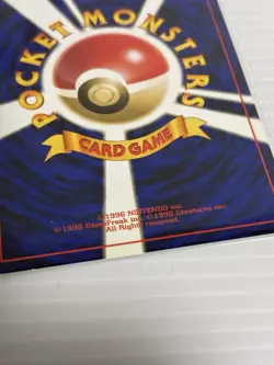 Pichu No.172 Old Back pokemon card very rare Japanese F/S - Image 3