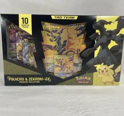 Pokemon Tag Team Pikachu & Zekrom GX Premium Collection Box New Factory Sealed - Image 1