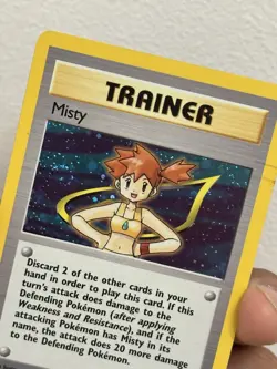 Pokemon TCG Misty 18/132 Gym Heroes Holo With Swirl - Image 1