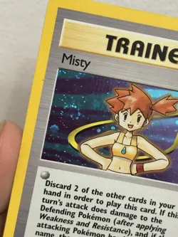 Pokemon TCG Misty 18/132 Gym Heroes Holo With Swirl - Image 2