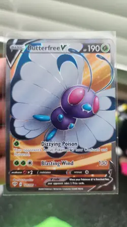 Pokemon TCG Butterfree V Full Art Ultra Rare Holo Darkness Ablaze 177/189 - Image 1