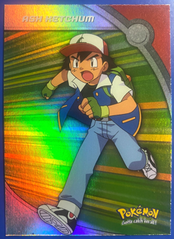 2000 Pokemon TV Animation Series 2 #HV1 Ash Ketchum Blue Logo Holo - Image 1