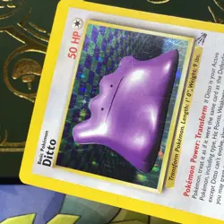 Pokemon 1999 Ditto 3/62 Fossil Holo MP + - Image 3