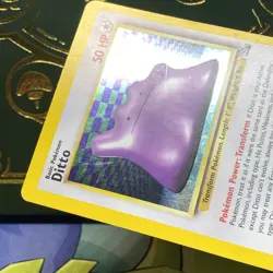 Pokemon 1999 Ditto 3/62 Fossil Holo MP + - Image 4