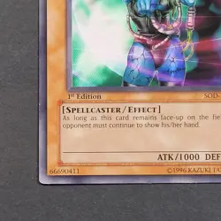 Yugioh TCG- 1x Mind on Air - SOD-EN027 - NM - 1st Edition - Rare - Vintage 2004 - Image 3