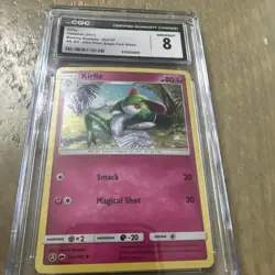 Pokemon TCG Burning Shadows Kirlia 92a/147 Alt Art Ultra Prism Holo CGC 8 - Image 5