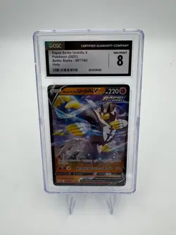 Pokemon 2021 Battle Styles 087 / 163 Rapid Strike Urshifu V CGC 8 - Image 1