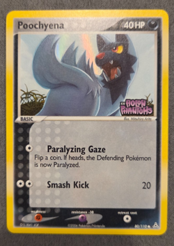 Poochyena EX Holon Phantoms 80 Reverse Holofoil Pokemon TCG STAMP - Image 1