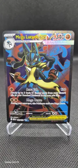 Pokemon TCG Mega Evolution Mega Lucario ex 160/132 Ultra Rare Full Art - Image 1