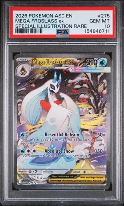 2026 Pokemon Mega Froslass ex SIR 275/217 Ascended Heroes GEM MINT PSA 10 - Image 1