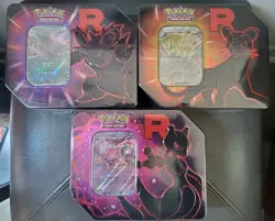 Pokemon TCG: Team Rocket Tins - Complete Art Set - BRAND NEW/FACTORY SEALED - Image 2
