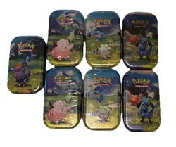 NEW Pokemon Ascended Heroes Tins set of 7 Box Pokemon Display BOX - Image 4