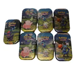 NEW Pokemon Ascended Heroes Tins set of 7 Box Pokemon Display BOX - Image 5