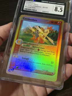 Pokemon TCG “Combusken” 28/109 EX Ruby & Sapphire Reverse Holo CGC 8.5 2003 - Image 3