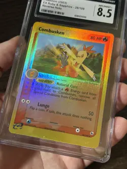 Pokemon TCG “Combusken” 28/109 EX Ruby & Sapphire Reverse Holo CGC 8.5 2003 - Image 4