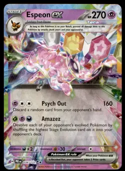 Espeon ex - 034/131 034/131 Holo Double Rare SV: Prismatic Evolutions Pokemon LP - Image 1