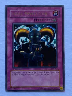Yugioh - 1x Skull Invitation - PSV-056 - LP/NM - Rare - Pharaoh's Servant - 2003 - Image 4