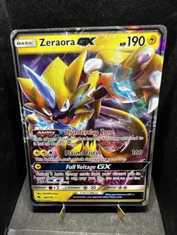 Pokemon TCG SM Lost Thunder Zeraora GX 86/214 Ultra Rare Holo Pack Fresh NM! - Image 1