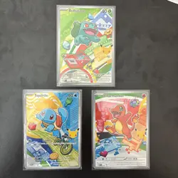 Pokemon TCG First Partner Illustration Collection Series 1 Kanto GEN 1 Starters - Image 1