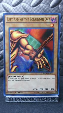 | Yugioh Left Arm of the Forbidden One YGLD-ENA21 1st Ed Ultra Rare VLP 🔥 | - Image 1