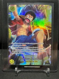 Monkey.D.Luffy OP15-119 SEC Secret One Piece Adventure Kami's Island English NM - Image 1