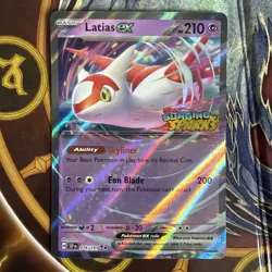 Pokemon TCG Latias EX Double Rare Holo Card 076/191 Surging Sparks Stamped NM - Image 1
