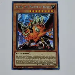 Yugioh TCG - Alpha, The Master of Beasts - PHRA-EN023 LP/NM Secret Rare 1st 2020 - Image 2