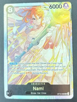 Nami SR OP15-086 Adventure on KAMI’s Island ENGLISH ONE PIECE Card OP15 - Image 1