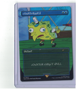 Counterspell Foil 7010 Spongebob Secret Lair RARE Bonus Card MTG NM PACK FRESH - Image 1