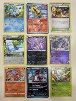 Pokemon TCG 9 Card Lot – Glaceon, Flareon, Altaria, Purloin, Nidoking - Image 1