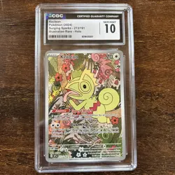 CGC 10 Kecleon 2024 Surging Sparks 213/191 Illustration Rare Pokemon Card - Image 1