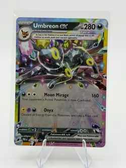 Pokemon Umbreon ex PRE EN Tera Holo Rare Card 060/131 280 HP - Image 1