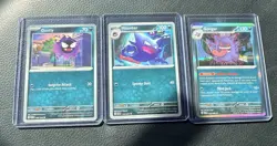 Pokemon Gastly, Haunter, Gengar Card Lot - 2026 Set - 048/088, 124/217, 050/088 - Image 1