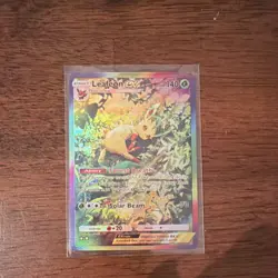 Pokemon Leafeon EX Full Art Ultra Rare Holo 92/English Grass Type TCG Card - Image 1