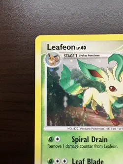Leafeon 24/100 Holo Rare Majestic Dawn 2008 Pokemon Card LP - Image 3