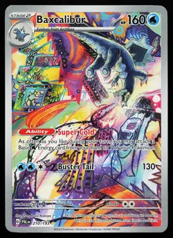 Baxcalibur 210/193 Holo Illustration Rare Paldea Evolved Pokemon Card - Image 1