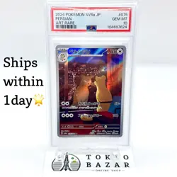 PSA 10 Persian AR 075/064 SV6a Night Wanderer Pokemon Card Japanese 2024 GEM MT - Image 1